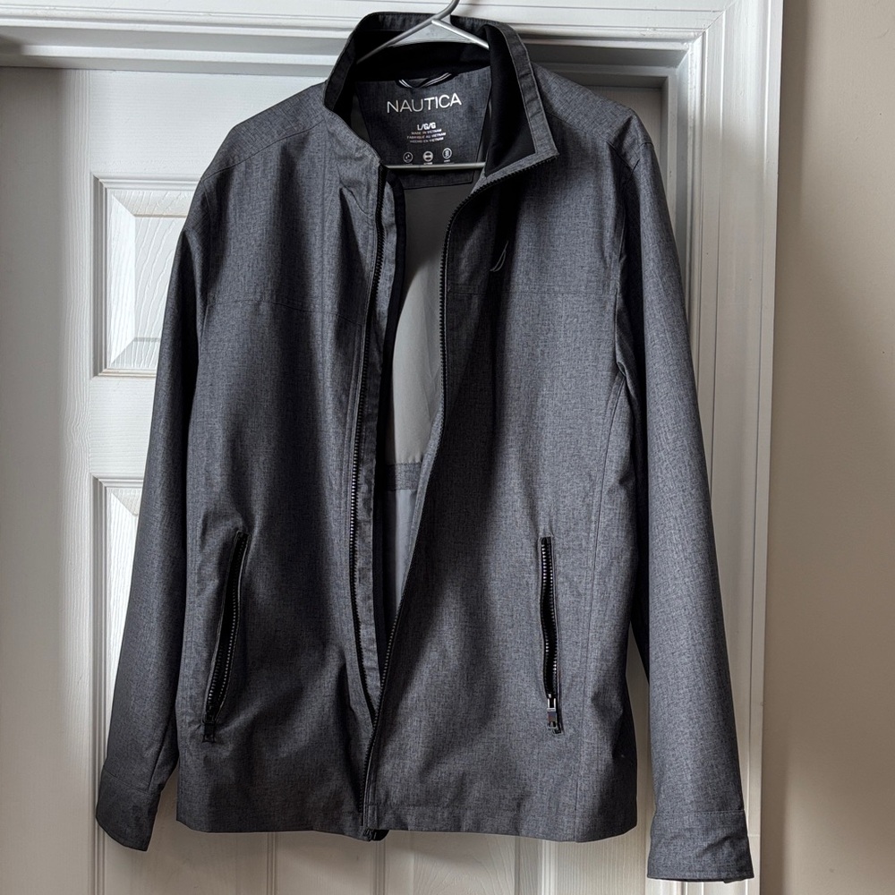 Nautica Men's Charcoal Windbreaker
